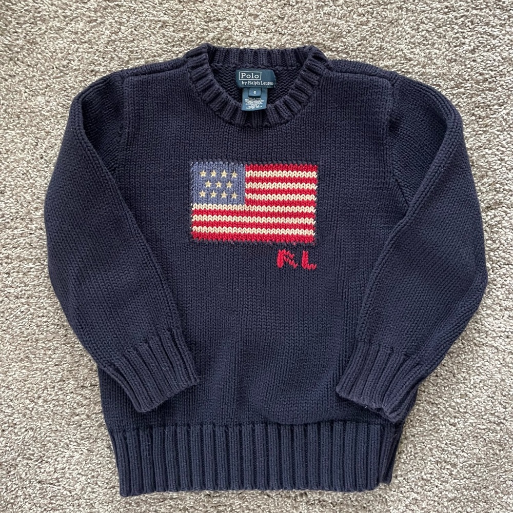 Boys polo sweater size 6
